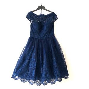 Chi Chi London Premium Lace Midi Dress UK 10